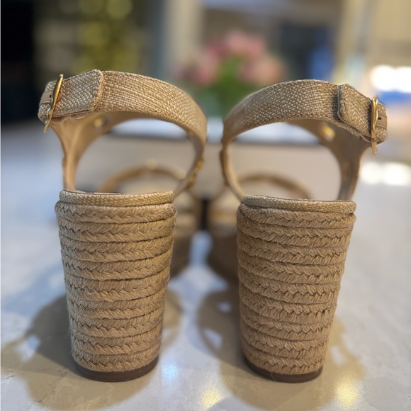 Larroude Milan Espadrille In Beige Raffia - Picture 12 of 13